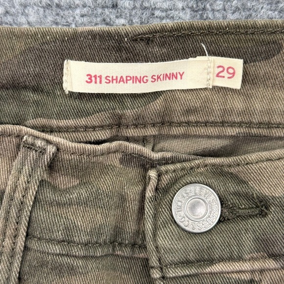 Levi's 311 Shaping Skinny Camo Jeans Women's Size 29x30 - Picture 4 of 12